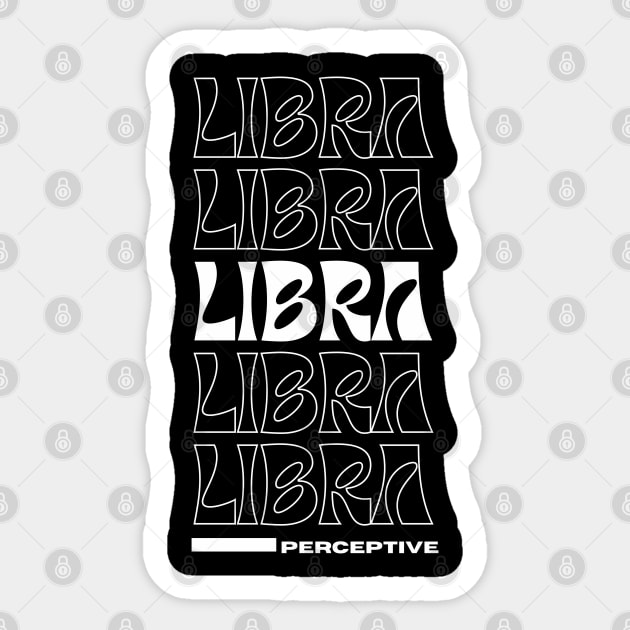 Libra retro zodiac design Sticker by Juliet & Gin